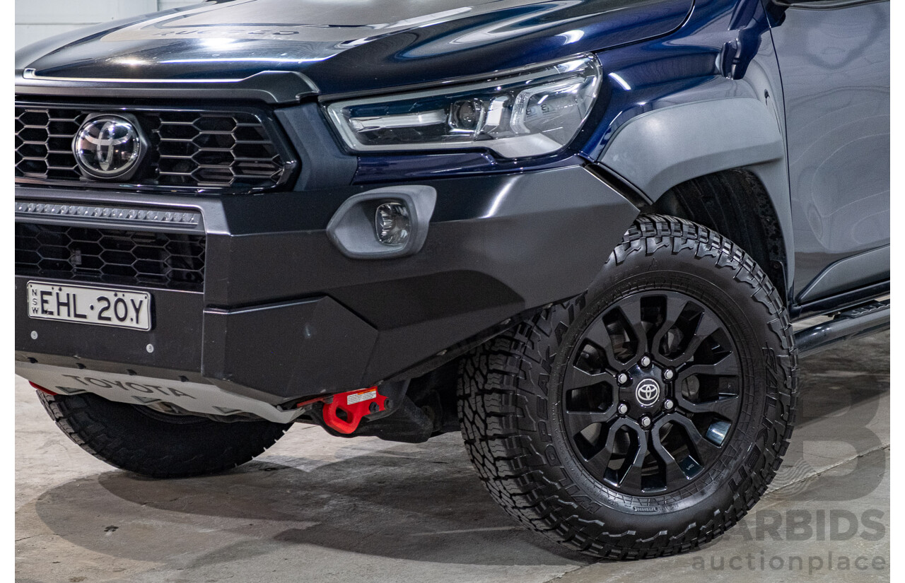 09/2020 Toyota Hilux RUGGED X (4x4) GUN126R Facelift 4d Double Cab P/Up Nebula Blue Turbo Diesel 2.8L