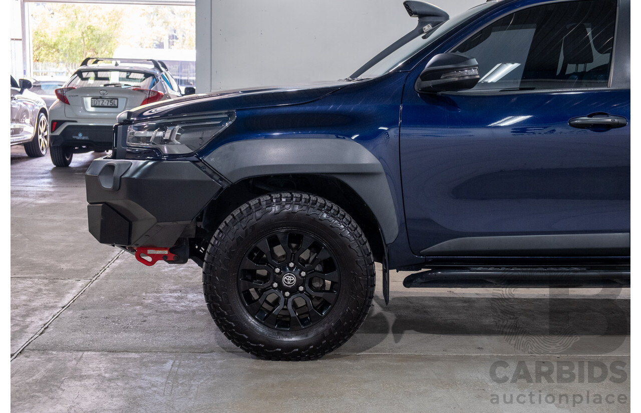 09/2020 Toyota Hilux RUGGED X (4x4) GUN126R Facelift 4d Double Cab P/Up Nebula Blue Turbo Diesel 2.8L