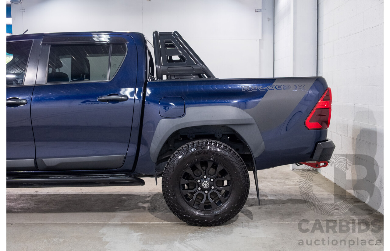 09/2020 Toyota Hilux RUGGED X (4x4) GUN126R Facelift 4d Double Cab P/Up Nebula Blue Turbo Diesel 2.8L
