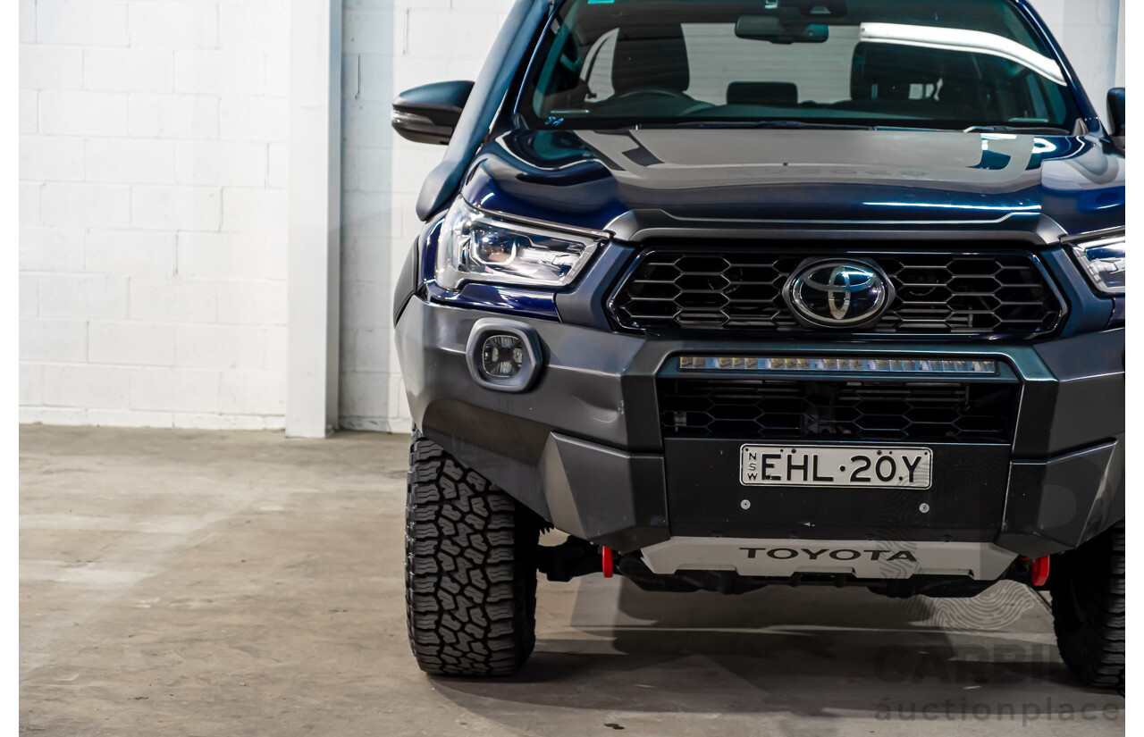 09/2020 Toyota Hilux RUGGED X (4x4) GUN126R Facelift 4d Double Cab P/Up Nebula Blue Turbo Diesel 2.8L