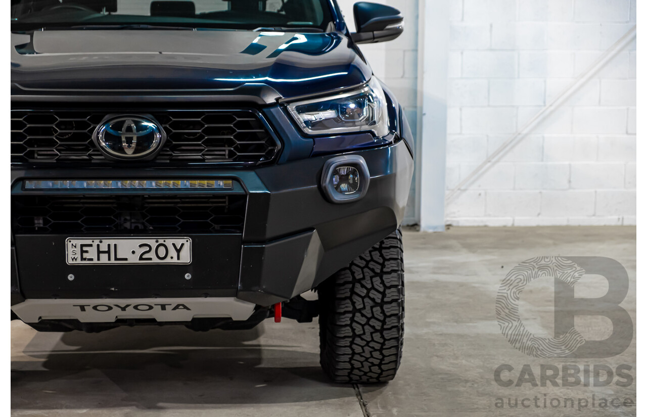 09/2020 Toyota Hilux RUGGED X (4x4) GUN126R Facelift 4d Double Cab P/Up Nebula Blue Turbo Diesel 2.8L