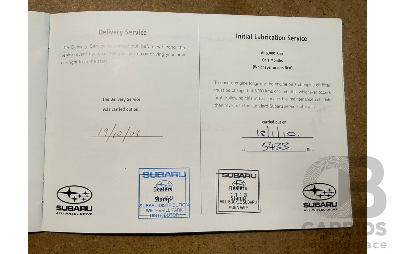 1/2009 Subaru Impreza R (AWD) MY10 5d Hatchback Silver 2.0L
