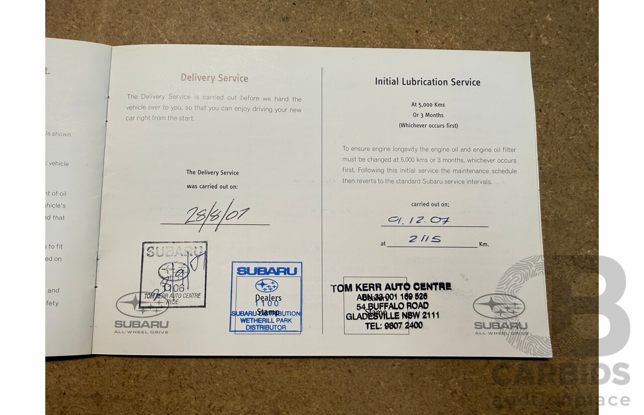 9/2007 Subaru Outback 2.5i MY07 4d Wagon Silver 2.5L