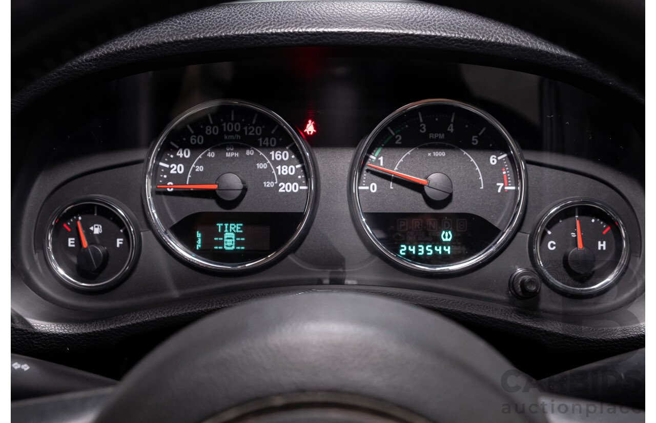 9/2013 Jeep Wrangler Sport (4x4) JK MY13 2d Softtop Black 3.6L