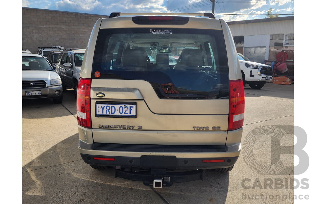 10/2008 Land Rover Discovery 3 SE MY08 4d Wagon Beige 2.7L