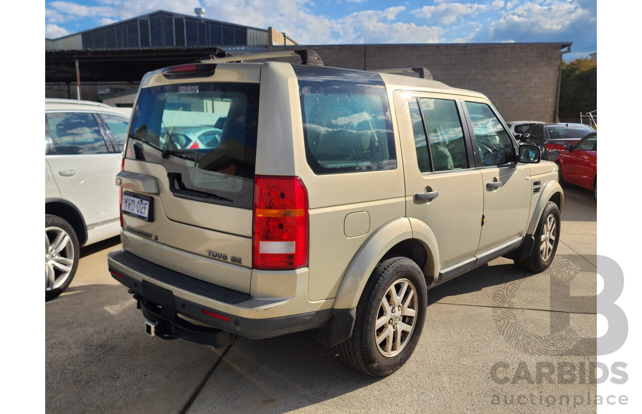 10/2008 Land Rover Discovery 3 SE MY08 4d Wagon Beige 2.7L