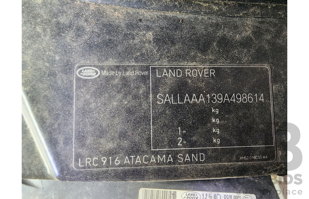 10/2008 Land Rover Discovery 3 SE MY08 4d Wagon Beige 2.7L