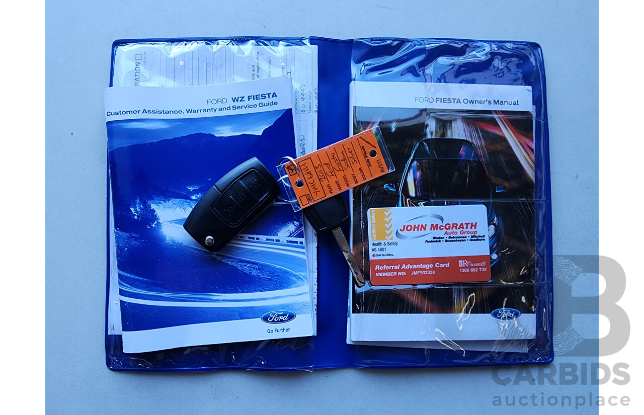 10/2013 Ford Fiesta Ambiente WZ 5d Hatchback silver 1.5L