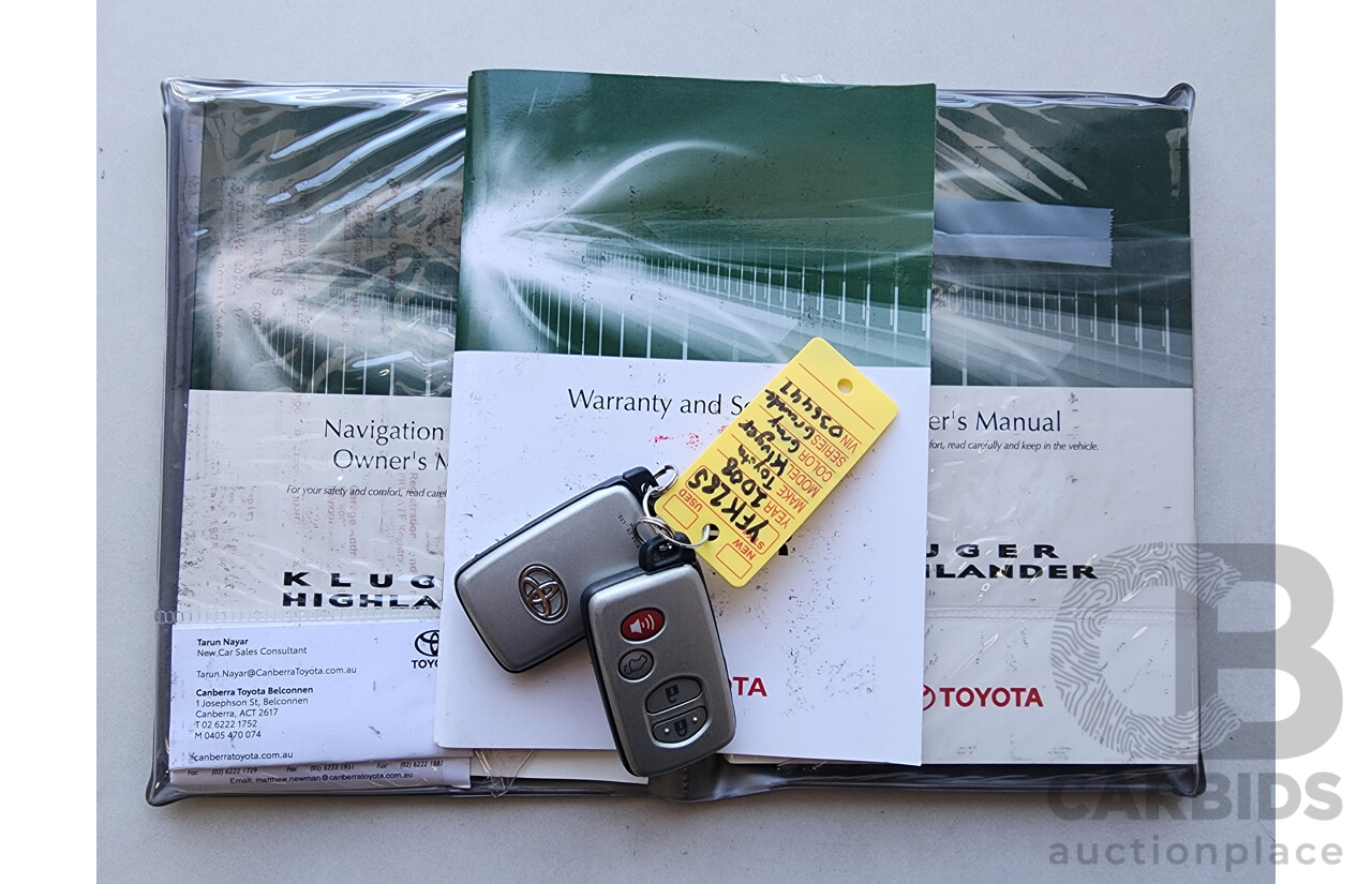 1/2008 Toyota Kluger Grande (fwd) GSU40R 4d Wagon Grey 3.5L