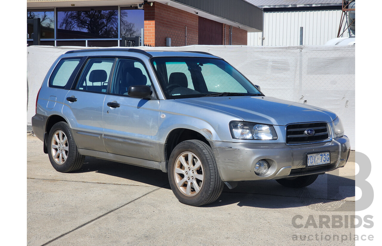 4/2005 Subaru Forester XS MY05 4d Wagon Silver 2.5L