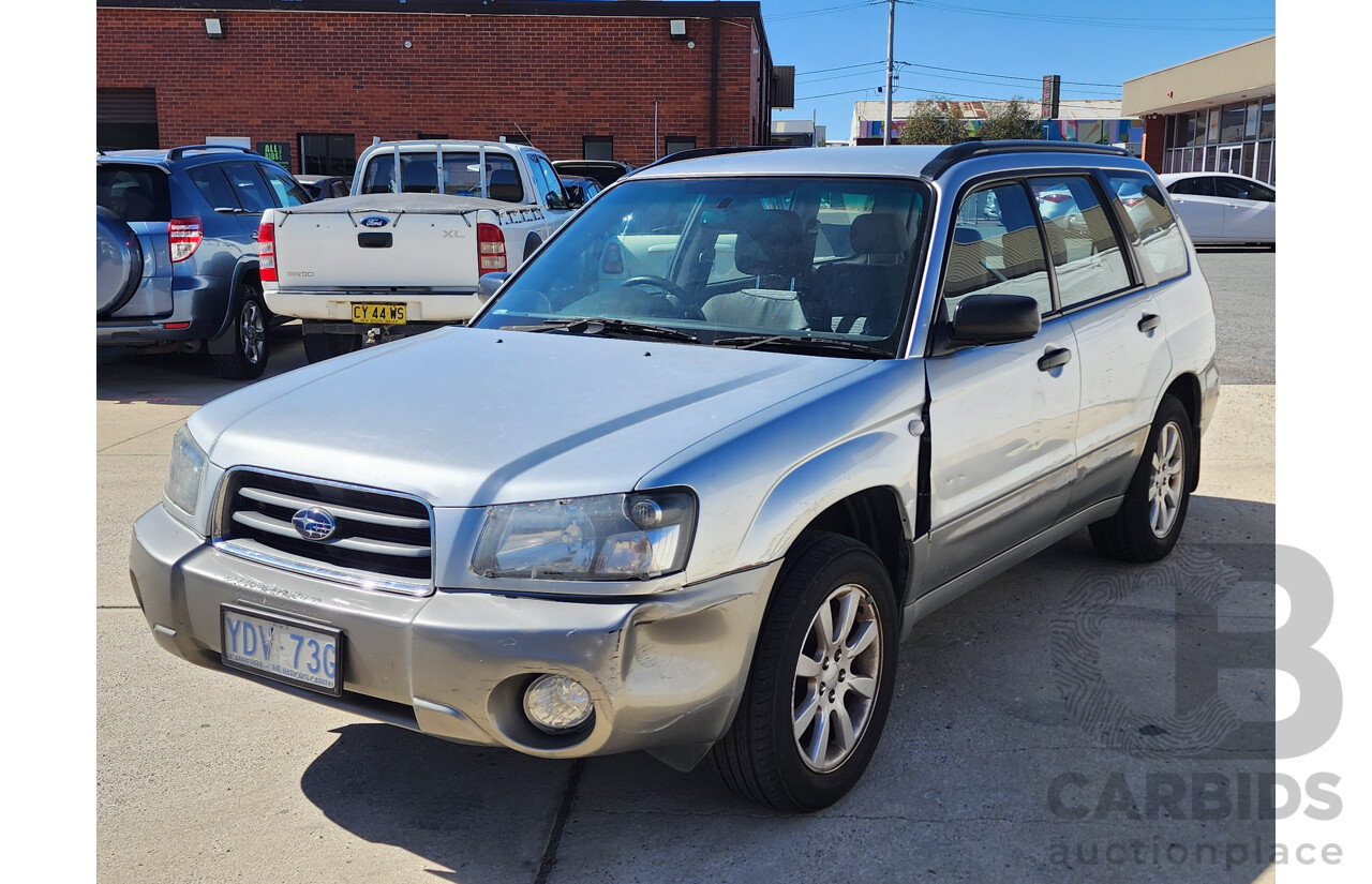 4/2005 Subaru Forester XS MY05 4d Wagon Silver 2.5L