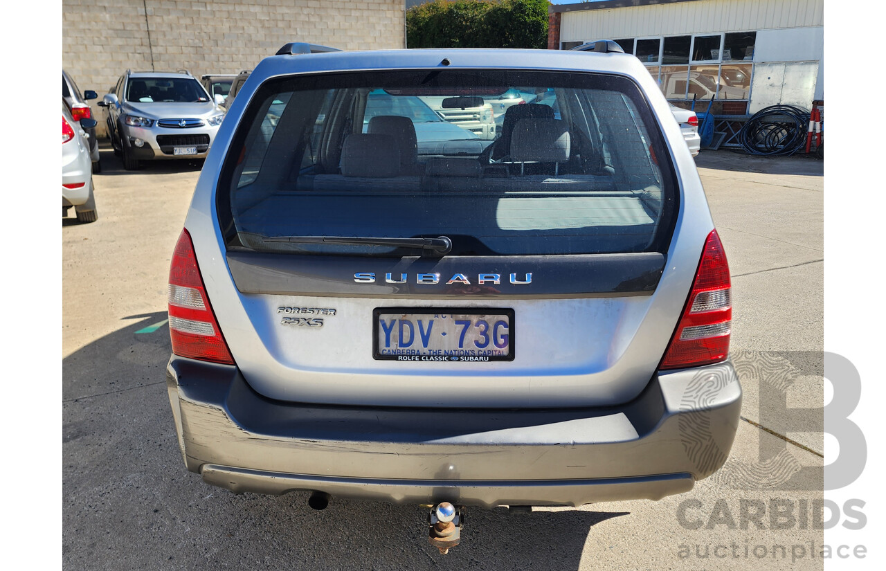 4/2005 Subaru Forester XS MY05 4d Wagon Silver 2.5L