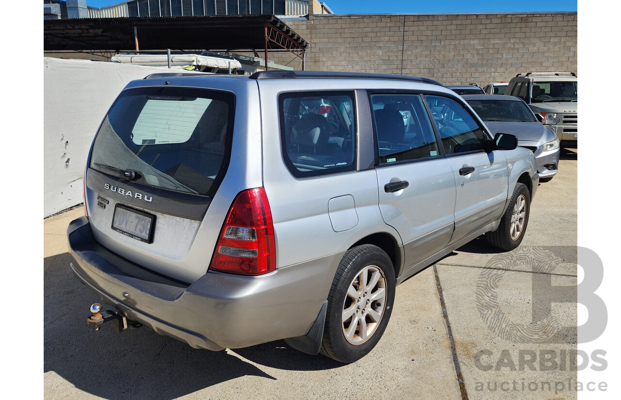4/2005 Subaru Forester XS MY05 4d Wagon Silver 2.5L