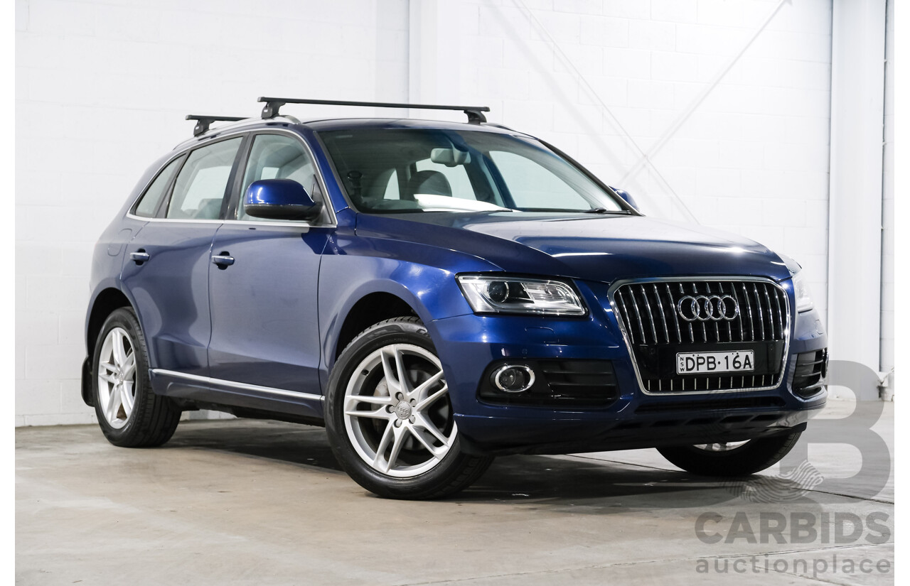 8/2014 Audi Q5 2.0 TFSI Quattro 8R MY14 4d Wagon Blue Turbo 2.0L