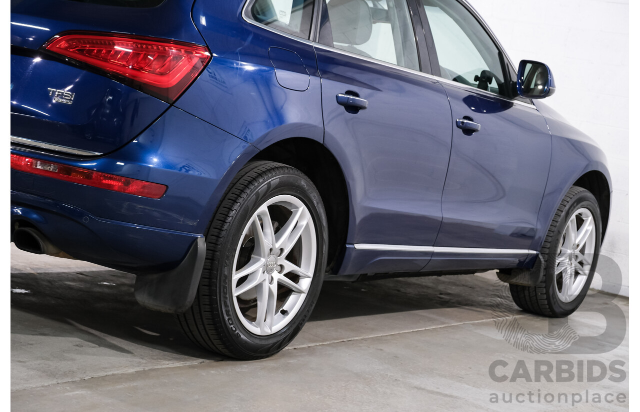 8/2014 Audi Q5 2.0 TFSI Quattro 8R MY14 4d Wagon Blue Turbo 2.0L
