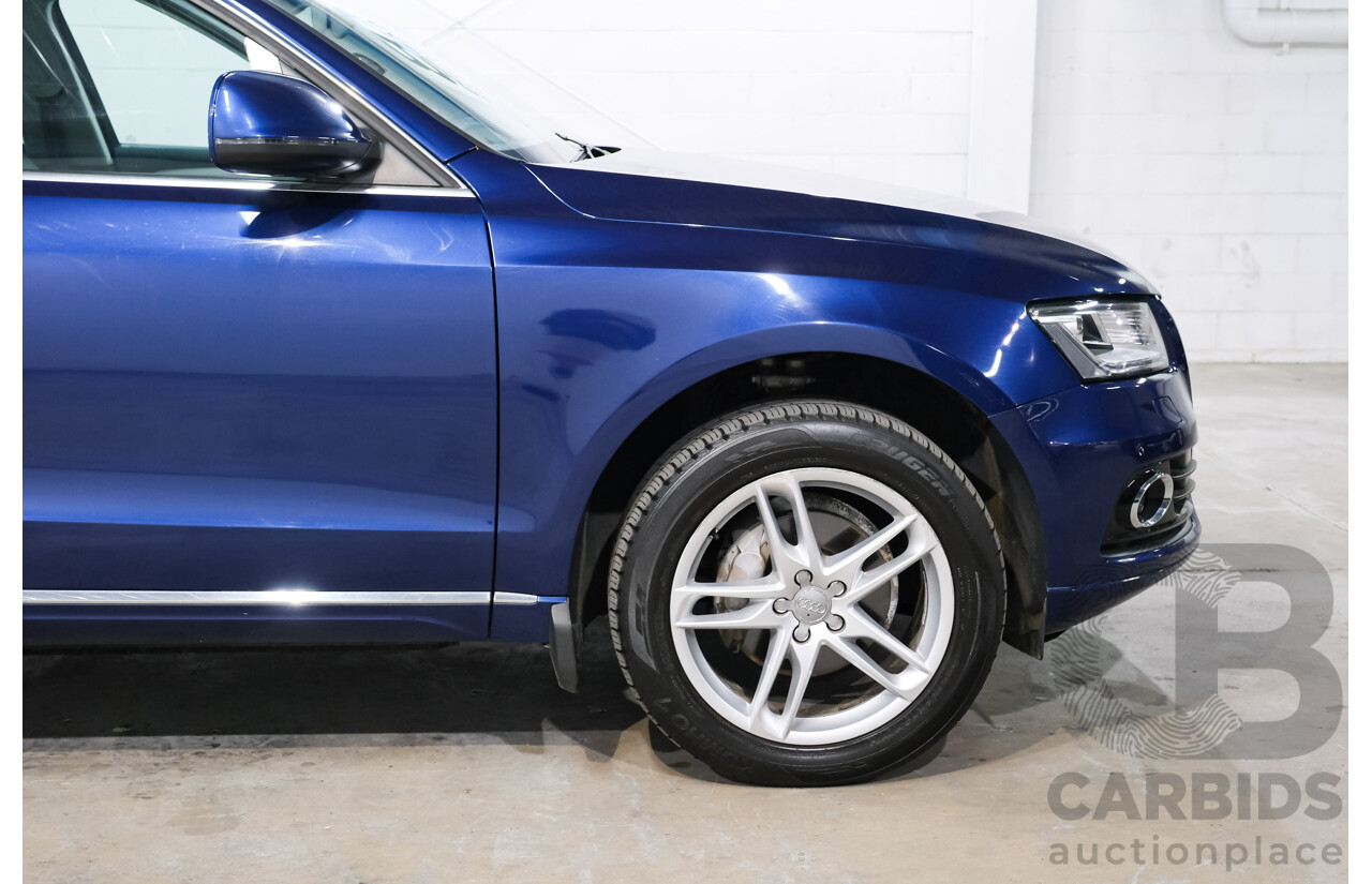 8/2014 Audi Q5 2.0 TFSI Quattro 8R MY14 4d Wagon Blue Turbo 2.0L