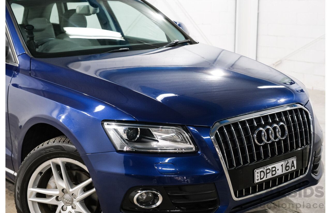 8/2014 Audi Q5 2.0 TFSI Quattro 8R MY14 4d Wagon Blue Turbo 2.0L