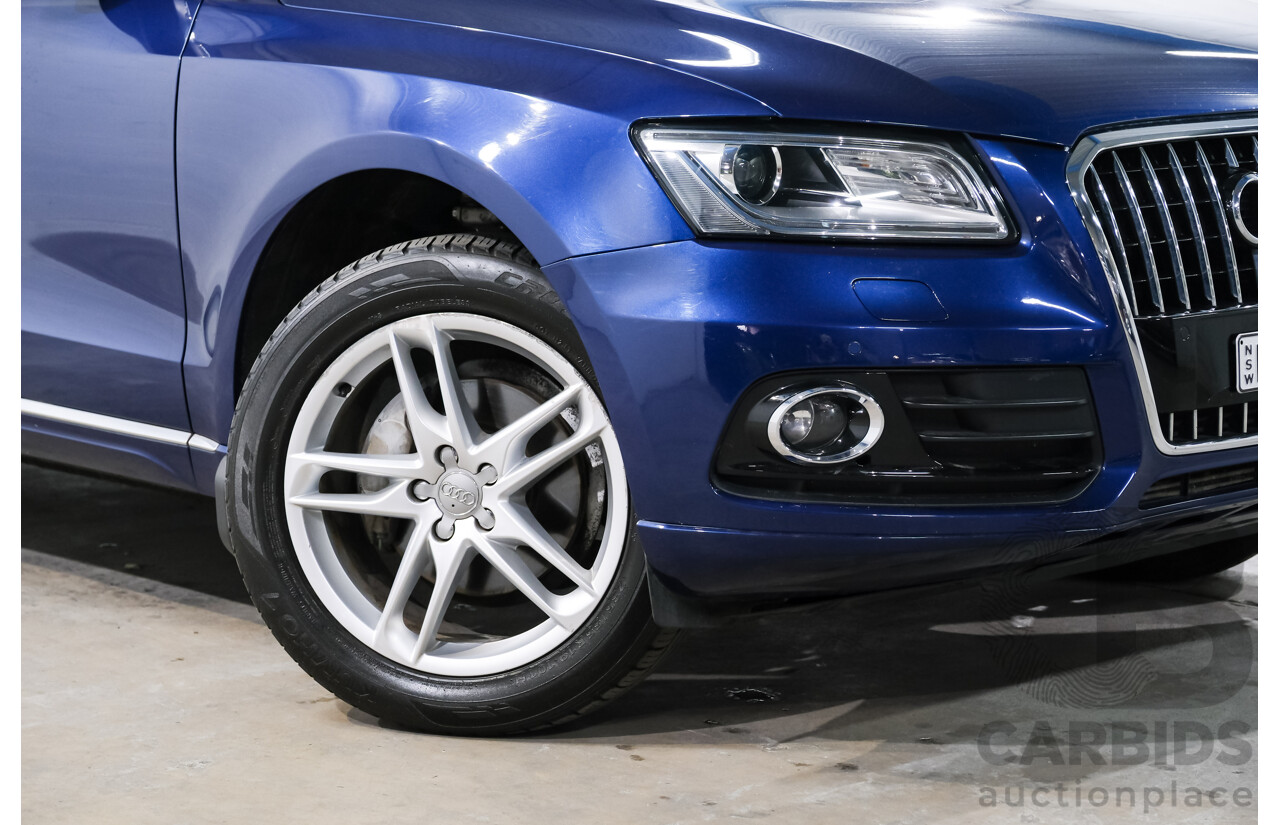8/2014 Audi Q5 2.0 TFSI Quattro 8R MY14 4d Wagon Blue Turbo 2.0L