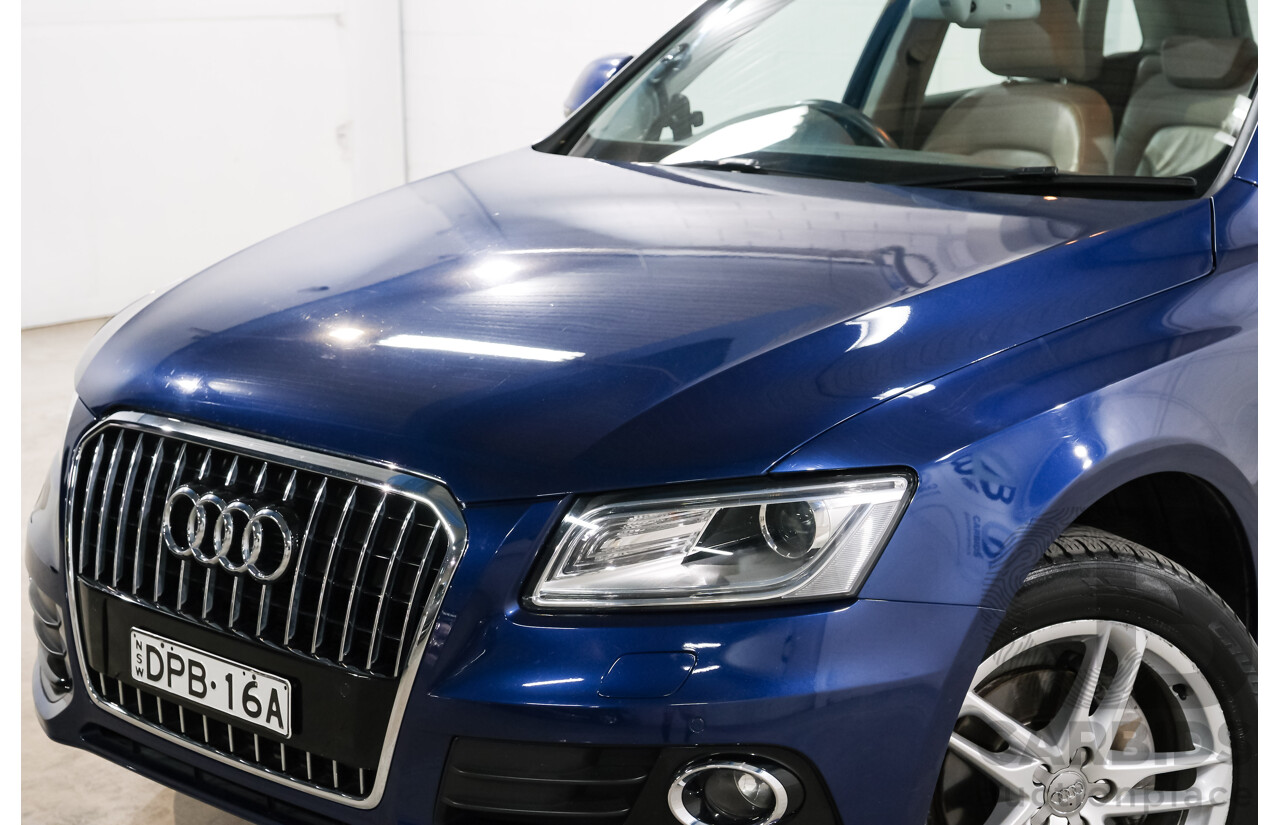 8/2014 Audi Q5 2.0 TFSI Quattro 8R MY14 4d Wagon Blue Turbo 2.0L