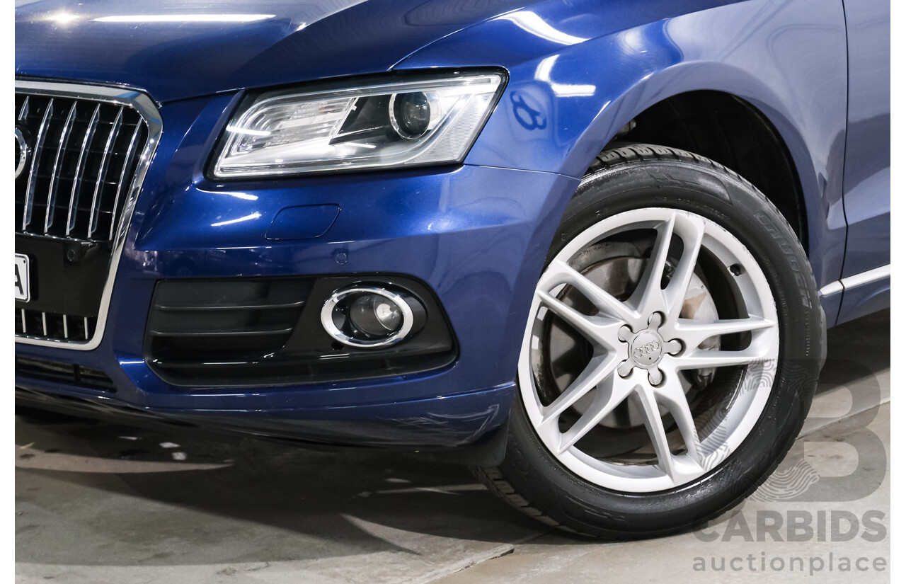 8/2014 Audi Q5 2.0 TFSI Quattro 8R MY14 4d Wagon Blue Turbo 2.0L