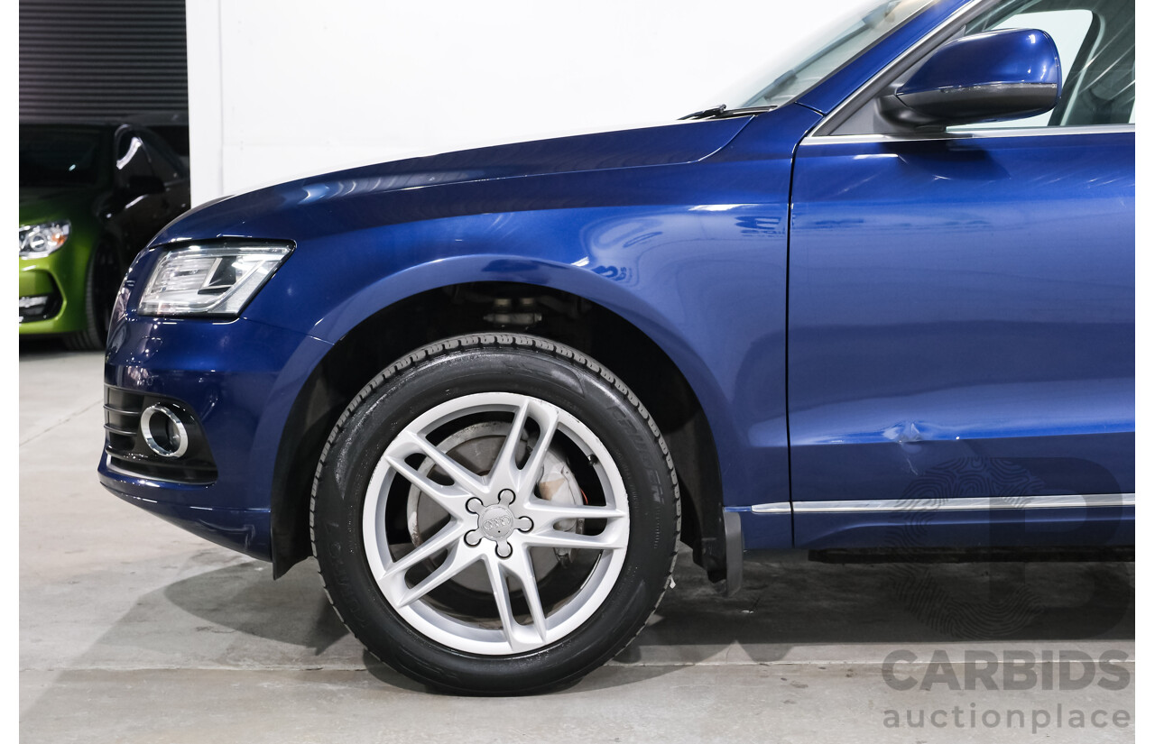 8/2014 Audi Q5 2.0 TFSI Quattro 8R MY14 4d Wagon Blue Turbo 2.0L