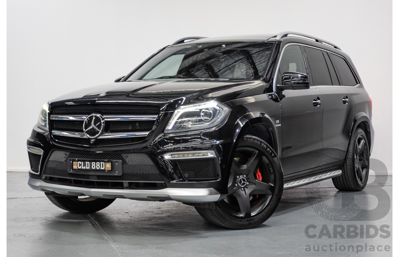 7/2013 Mercedes-Benz GL63 AMG X166 4d Wagon Obsidian Black Metallic Twin Turbo V8 5.5L