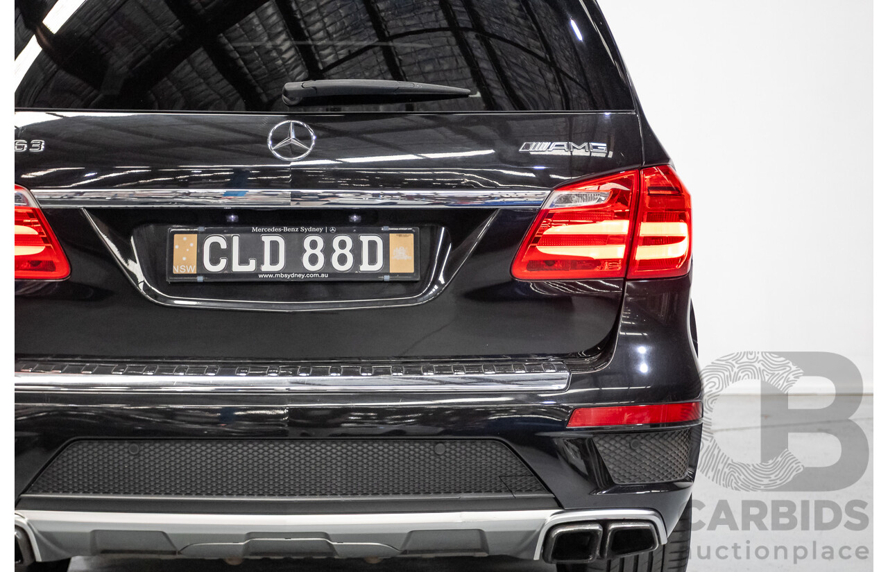 7/2013 Mercedes-Benz GL63 AMG X166 4d Wagon Obsidian Black Metallic Twin Turbo V8 5.5L
