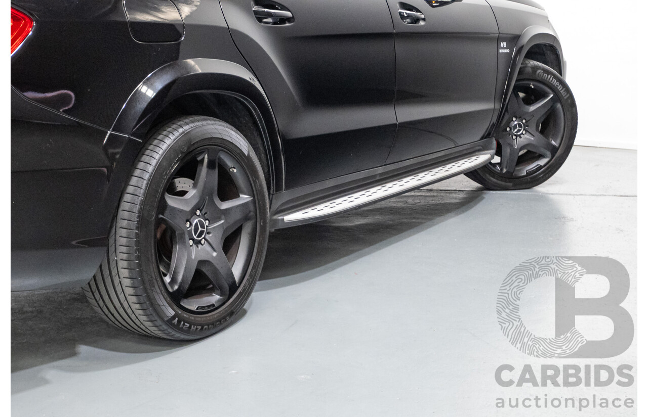 7/2013 Mercedes-Benz GL63 AMG X166 4d Wagon Obsidian Black Metallic Twin Turbo V8 5.5L