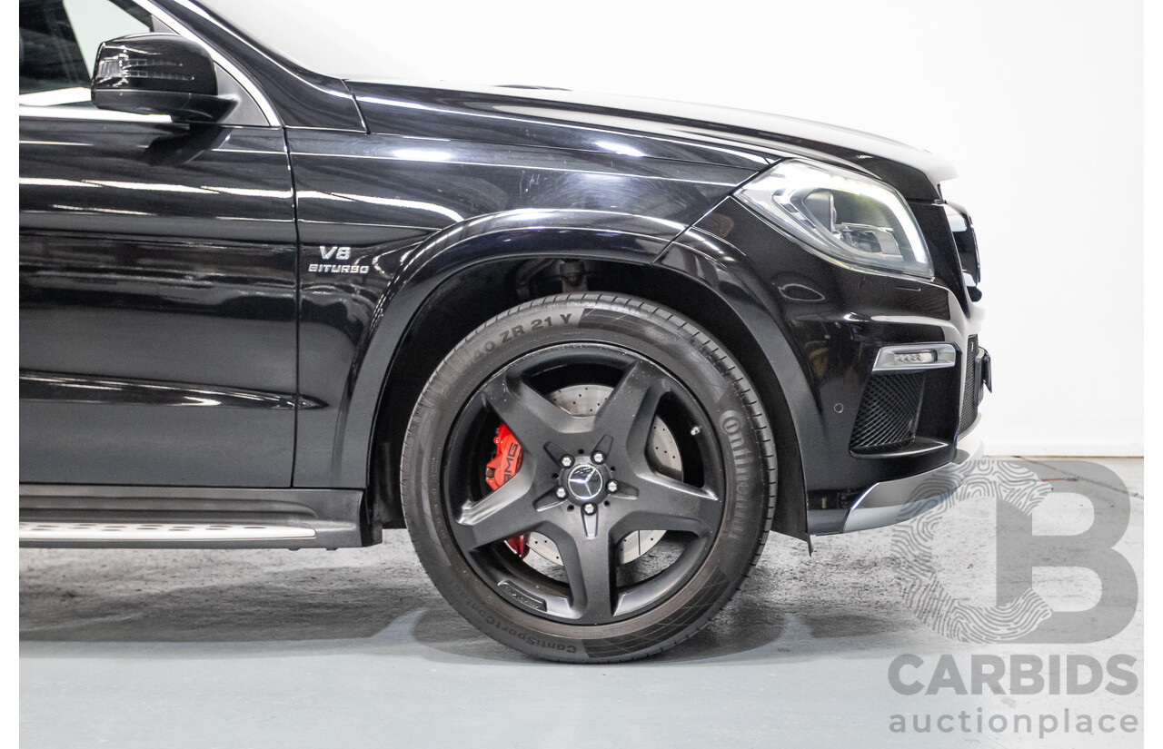 7/2013 Mercedes-Benz GL63 AMG X166 4d Wagon Obsidian Black Metallic Twin Turbo V8 5.5L