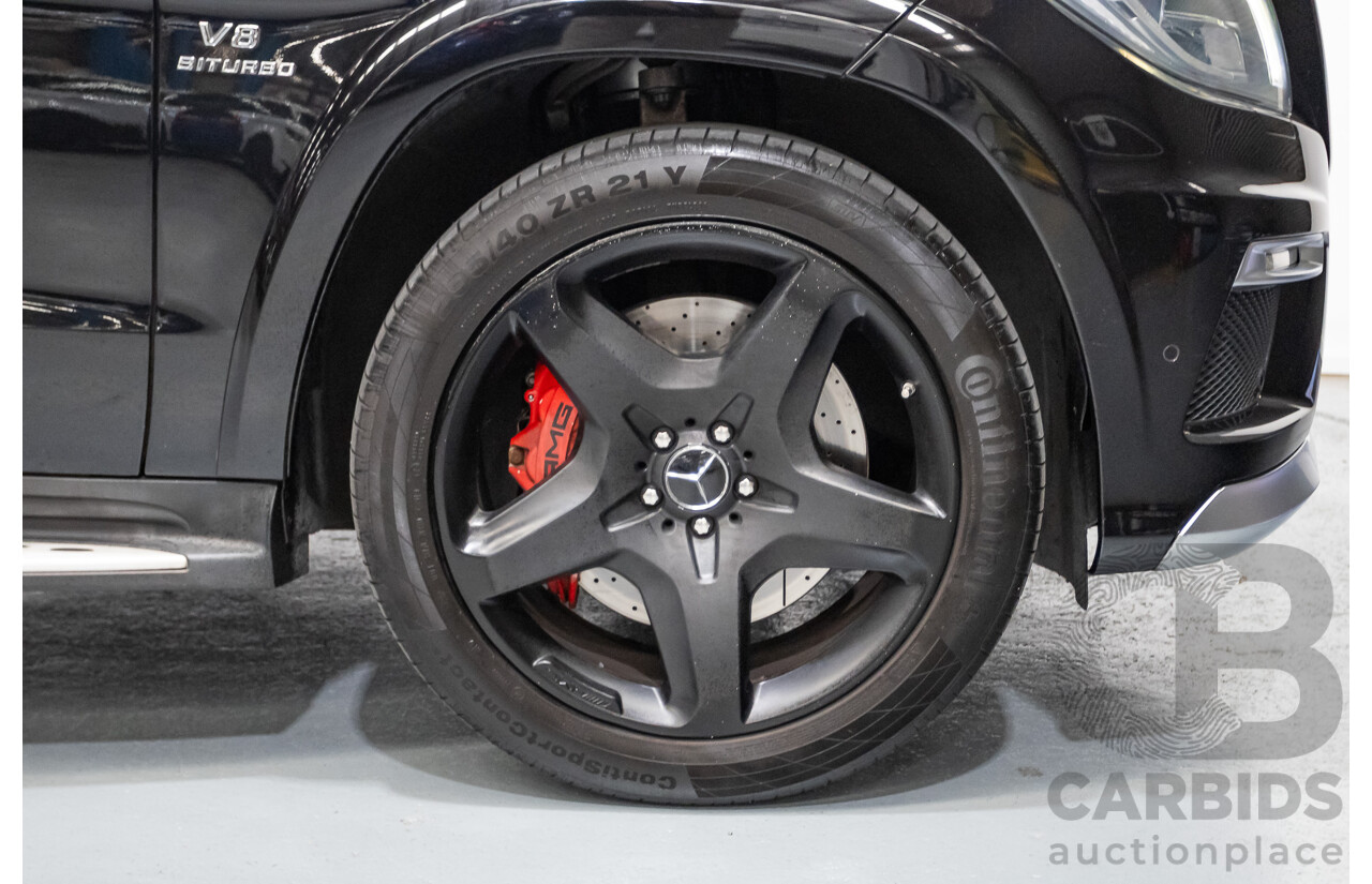 7/2013 Mercedes-Benz GL63 AMG X166 4d Wagon Obsidian Black Metallic Twin Turbo V8 5.5L