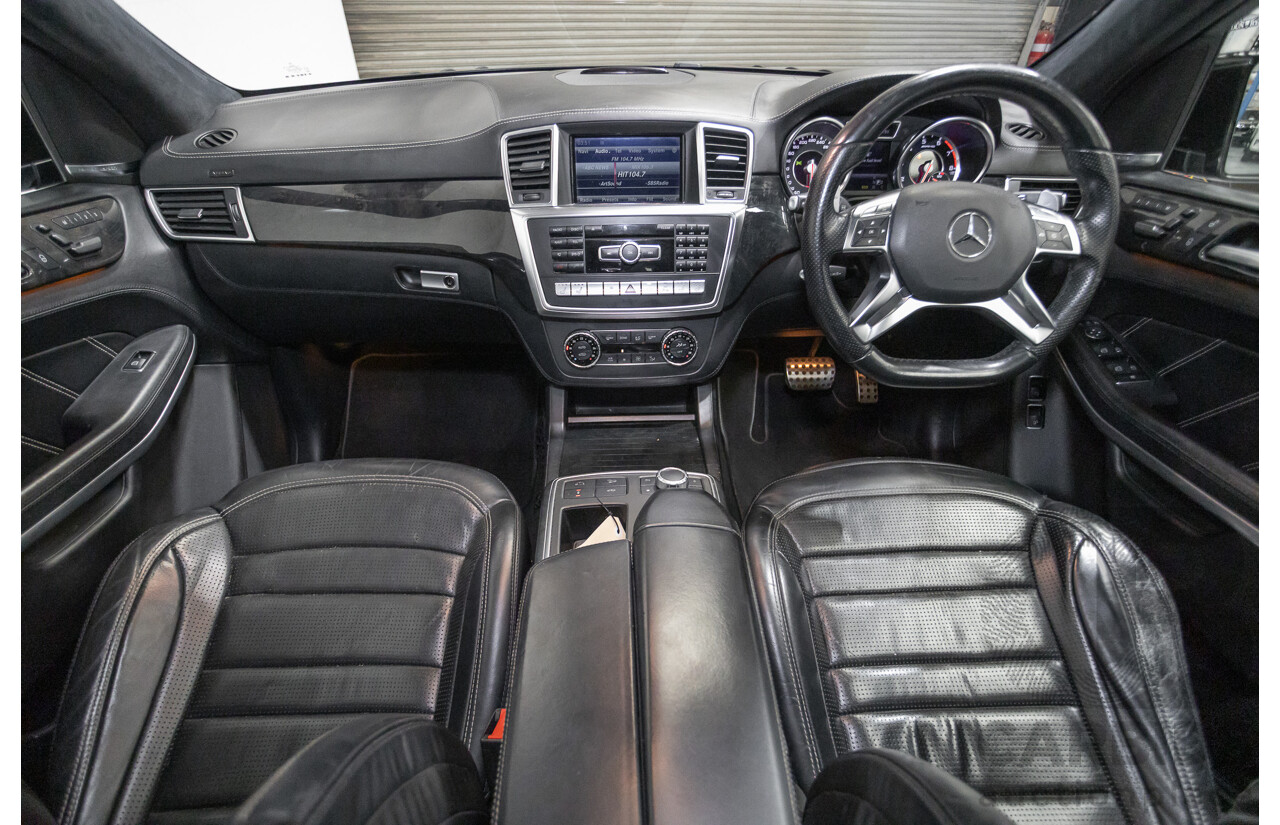 7/2013 Mercedes-Benz GL63 AMG X166 4d Wagon Obsidian Black Metallic Twin Turbo V8 5.5L