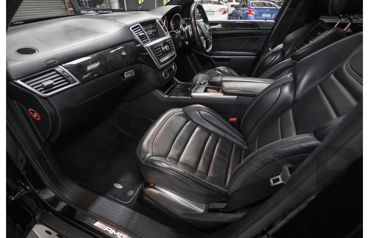7/2013 Mercedes-Benz GL63 AMG X166 4d Wagon Obsidian Black Metallic Twin Turbo V8 5.5L