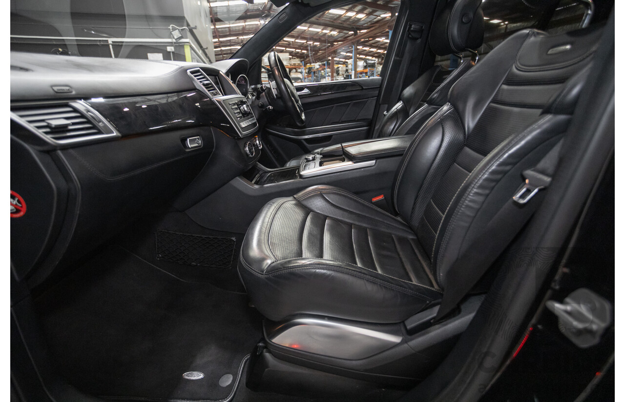 7/2013 Mercedes-Benz GL63 AMG X166 4d Wagon Obsidian Black Metallic Twin Turbo V8 5.5L