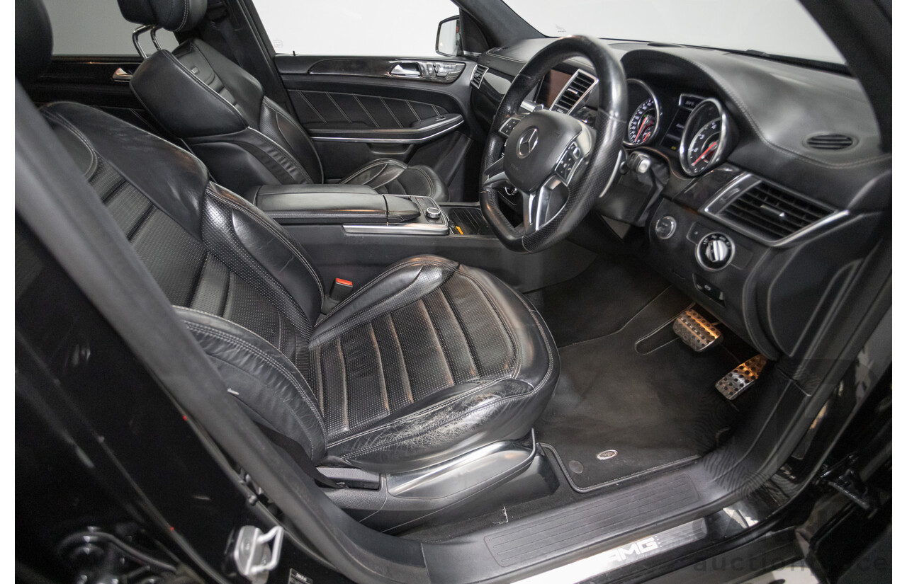 7/2013 Mercedes-Benz GL63 AMG X166 4d Wagon Obsidian Black Metallic Twin Turbo V8 5.5L