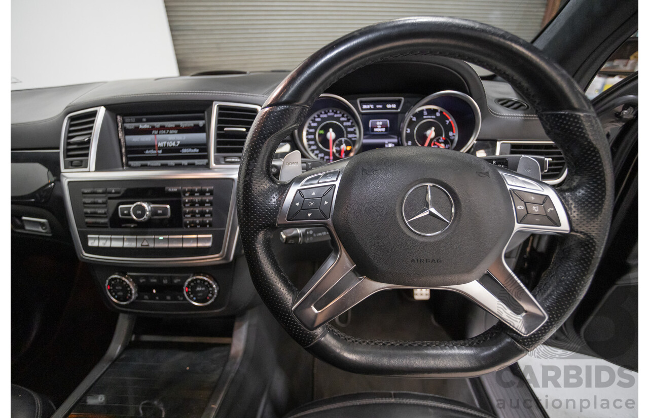 7/2013 Mercedes-Benz GL63 AMG X166 4d Wagon Obsidian Black Metallic Twin Turbo V8 5.5L