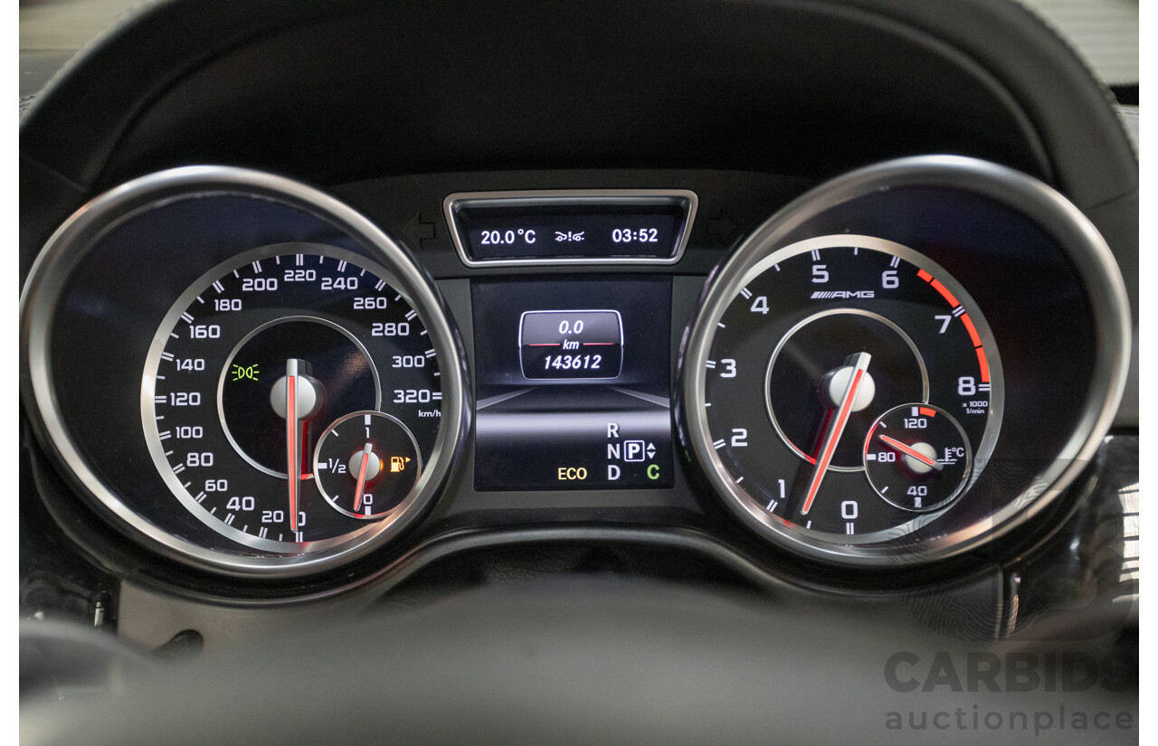 7/2013 Mercedes-Benz GL63 AMG X166 4d Wagon Obsidian Black Metallic Twin Turbo V8 5.5L