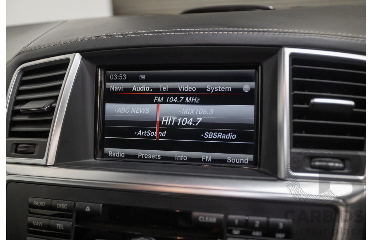 7/2013 Mercedes-Benz GL63 AMG X166 4d Wagon Obsidian Black Metallic Twin Turbo V8 5.5L