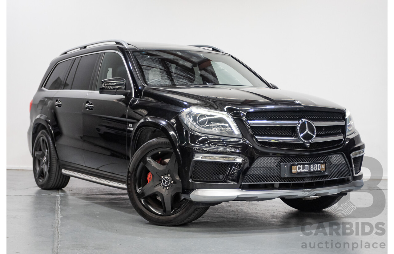 7/2013 Mercedes-Benz GL63 AMG X166 4d Wagon Obsidian Black Metallic Twin Turbo V8 5.5L
