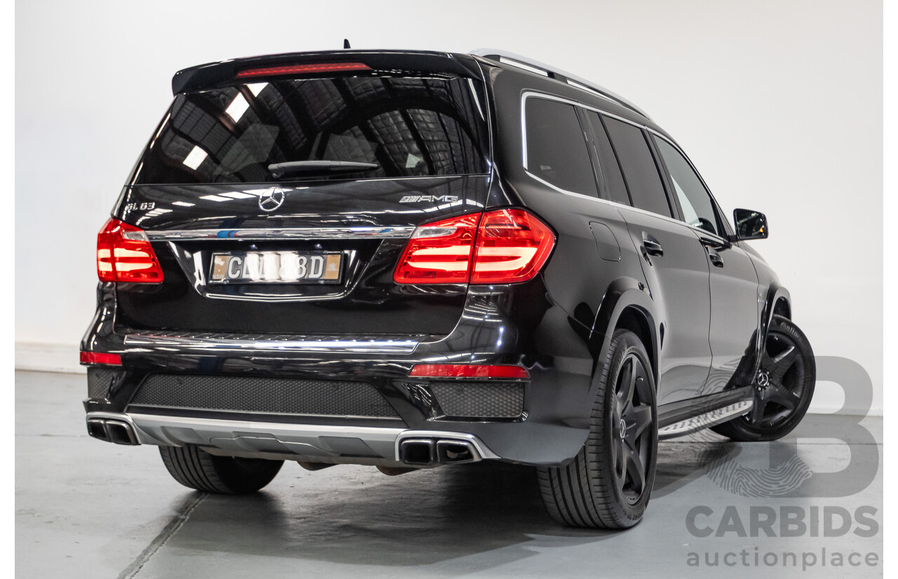 7/2013 Mercedes-Benz GL63 AMG X166 4d Wagon Obsidian Black Metallic Twin Turbo V8 5.5L