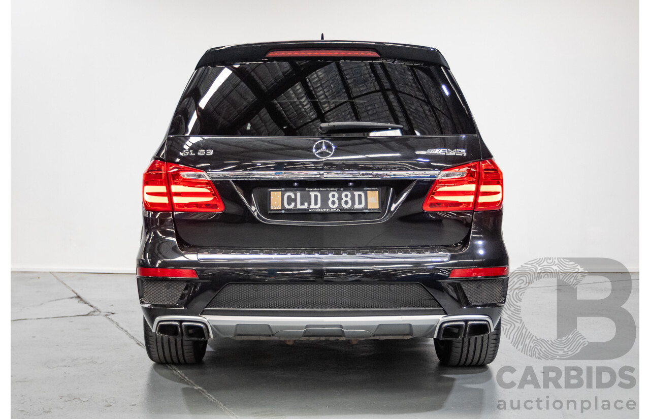7/2013 Mercedes-Benz GL63 AMG X166 4d Wagon Obsidian Black Metallic Twin Turbo V8 5.5L