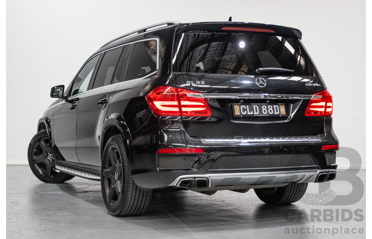 7/2013 Mercedes-Benz GL63 AMG X166 4d Wagon Obsidian Black Metallic Twin Turbo V8 5.5L