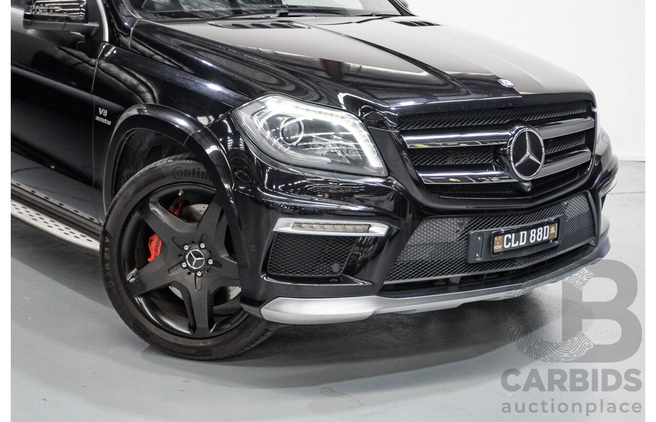 7/2013 Mercedes-Benz GL63 AMG X166 4d Wagon Obsidian Black Metallic Twin Turbo V8 5.5L
