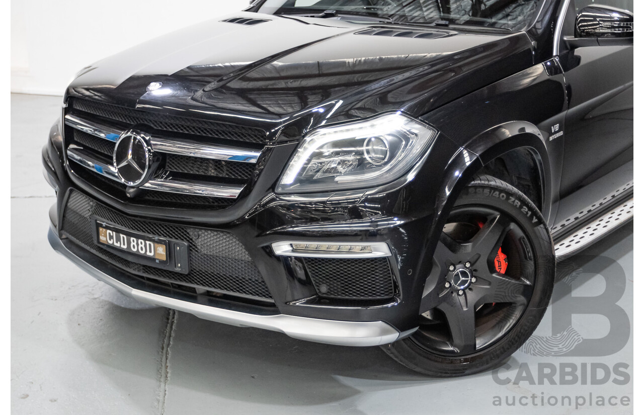 7/2013 Mercedes-Benz GL63 AMG X166 4d Wagon Obsidian Black Metallic Twin Turbo V8 5.5L