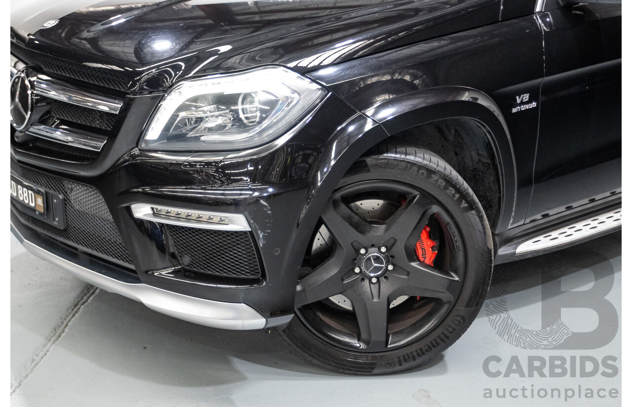 7/2013 Mercedes-Benz GL63 AMG X166 4d Wagon Obsidian Black Metallic Twin Turbo V8 5.5L