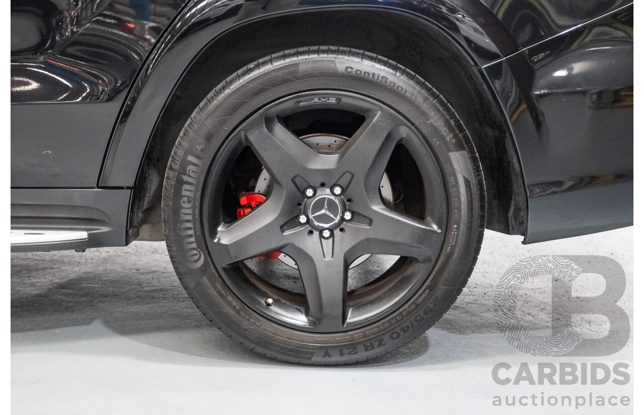 7/2013 Mercedes-Benz GL63 AMG X166 4d Wagon Obsidian Black Metallic Twin Turbo V8 5.5L