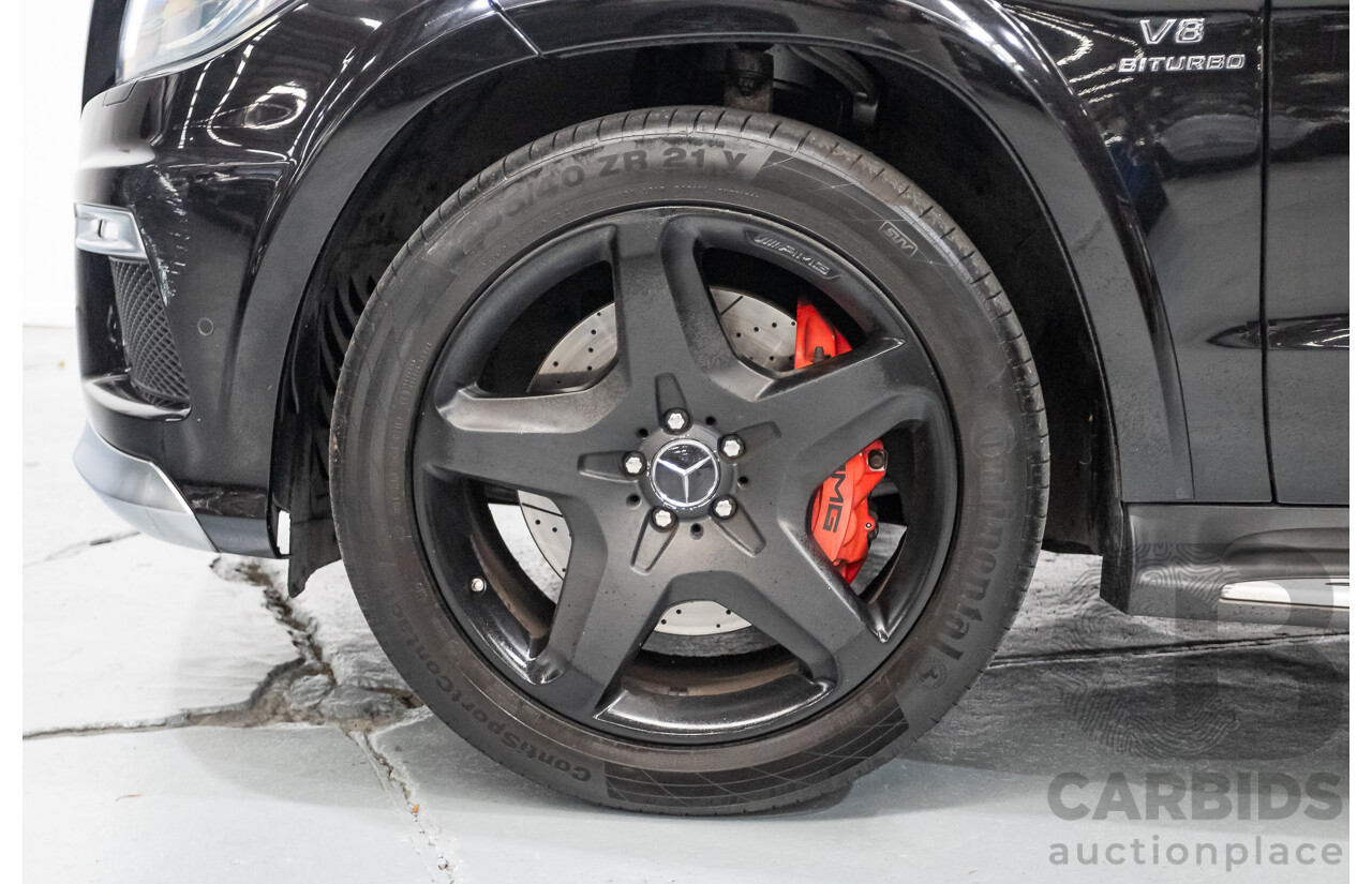 7/2013 Mercedes-Benz GL63 AMG X166 4d Wagon Obsidian Black Metallic Twin Turbo V8 5.5L