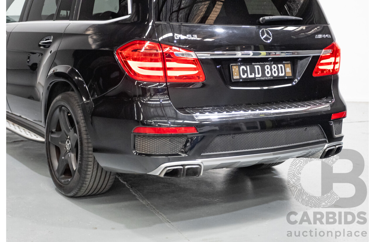 7/2013 Mercedes-Benz GL63 AMG X166 4d Wagon Obsidian Black Metallic Twin Turbo V8 5.5L