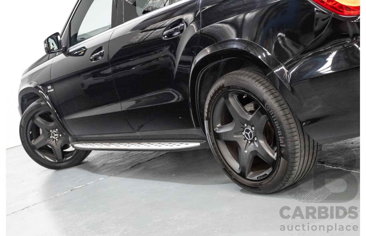 7/2013 Mercedes-Benz GL63 AMG X166 4d Wagon Obsidian Black Metallic Twin Turbo V8 5.5L