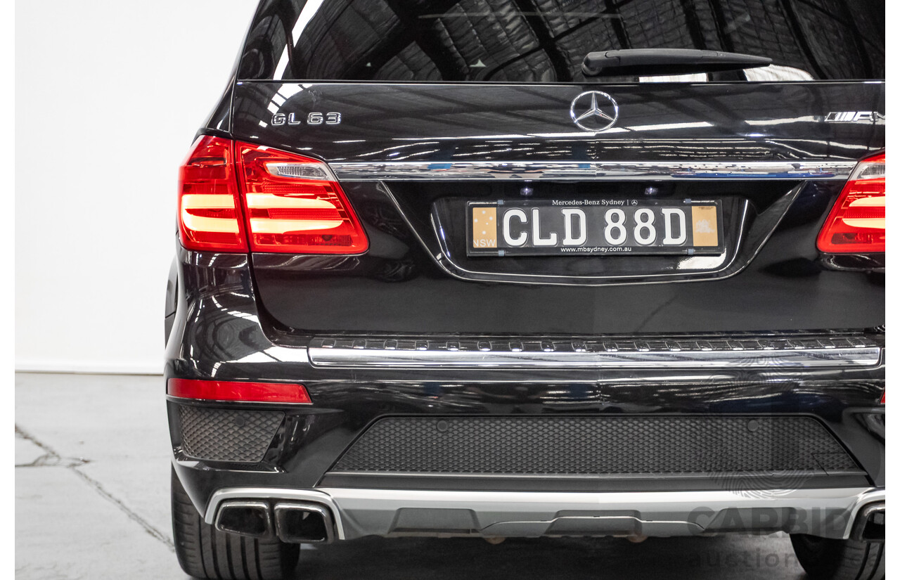 7/2013 Mercedes-Benz GL63 AMG X166 4d Wagon Obsidian Black Metallic Twin Turbo V8 5.5L