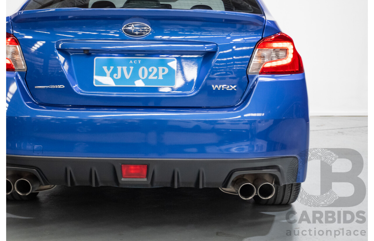 4/2014 Subaru WRX Premium (AWD) MY15 4D Sedan Lapis Blue Turbo 2.0L